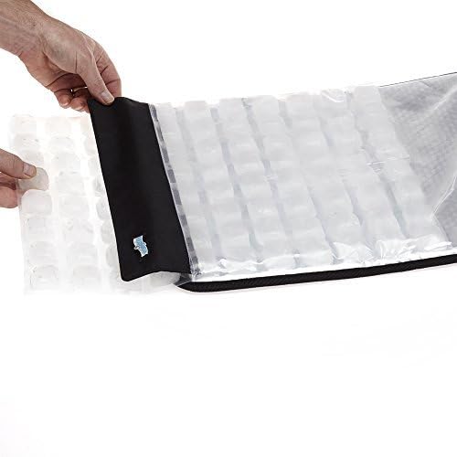 FlexiFreeze Party Mat Food Cooling Serving Platter – Buffet Display Chiller for Meat Cheese Fruit &amp Party Food Trays – Catering Supplies Cold Serving Mat Black (19 x 15)