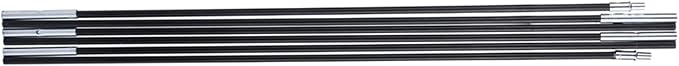 HURRISE 2-Pack Fiberglass Tent Poles 3-Piece Lightweight Support Rods for Camping Hiking Backpacking 1-2 Person Outdoor Tents