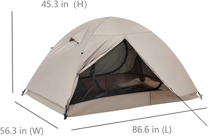 Ultralight Double Layer Waterproof 2/3/4 Person 4 Season Backpacking Dome Tent – Easy Setup Outdoor Essenssial Gear for Camping Hiking Hunting and Mountaineering