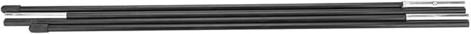 Cocoarm Fiberglass Tent Pole Multi-Segment Foldable Camping Replacement Black 7MM 180CM Suitable for 2*2m Double Tent