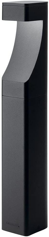 Kichler 12 Volt Bollard Path Light in Textured Architectural Bronze Finish for Pathways Sidewalks and Planting Beds 15848AZT