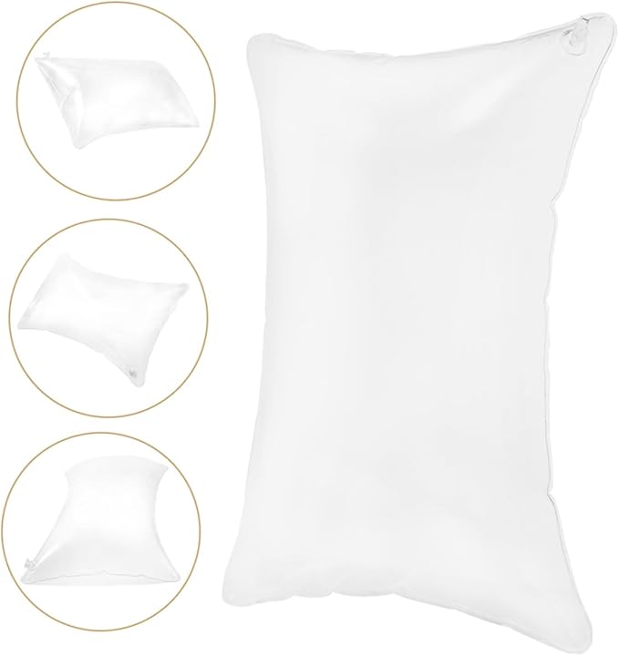 Mobestech 2pcs Camping Accessories Bolster Pillow Portable Inflatable Pillow Insert for Outdoor Travel Car Plane