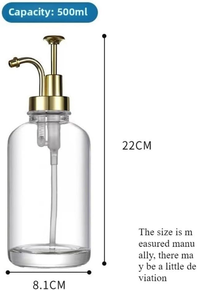 Aboiled 16oz Glass Coffee Syrup Dispenser with Funnel - Leak Proof Pump Home &amp Commercial Use