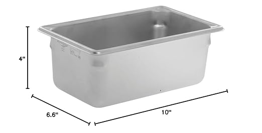 Vollrath Super Pan V Food Pan (1/4-Size 4-Inch Deep Stainless Steel NSF)