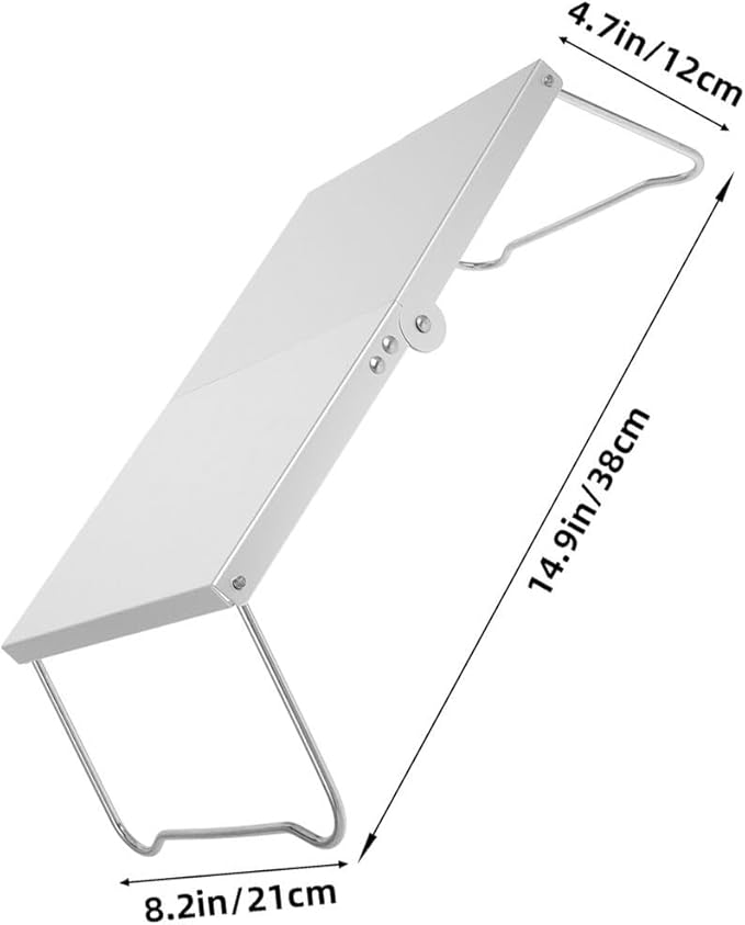 Ciieeo 2pcs Ultralight Aluminum Mini Folding Camping Tables Portable Backpacking Picnic and Study Desks for Outdoor Beach Dorm Room and ’ Activities