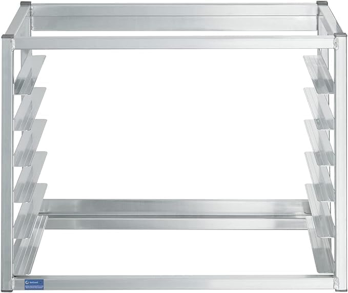 28 x 18 x 21 Aluminum Wall Mounted Sheet/Bun Pan Rack | Fits 6 Full-Size Sheet Pans | Commercial-Grade Perfect for Bakeries Restaurants and Catering Kitchens | NSF Certified |