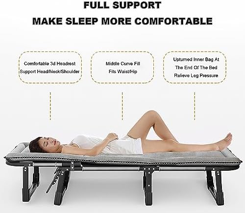 Adjustable Folding Reclining Lounge Chair for Outdoor Camping Beach Office Portable and Comfortable Recliner with Adjustable Backrest.