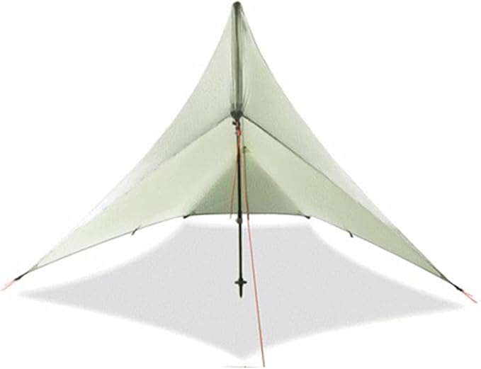 Ultralight Tarp TentOutdoor Mini Tarp for 1 Person 20D Double Silcone Nylon Poless Tent for CampingBackpackingTrekking