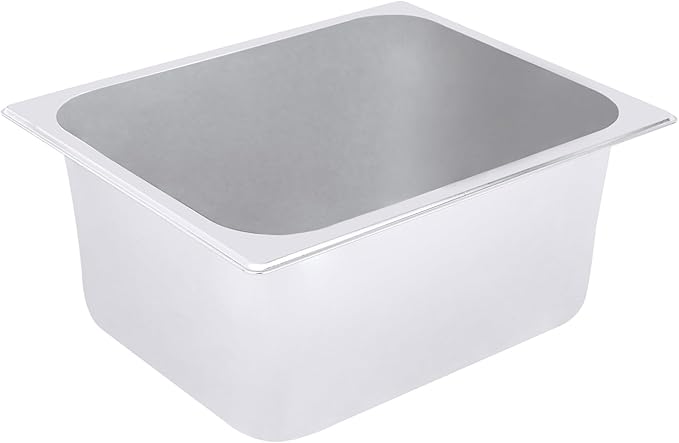 4 Pack Stainless Steel Hotel Pans 1/2 Size-6 Deep Steam Table Pan Stainless Steel Food Storage Containers Buffet Pan with Lids for Home Party Restaurant Hotel Buffet