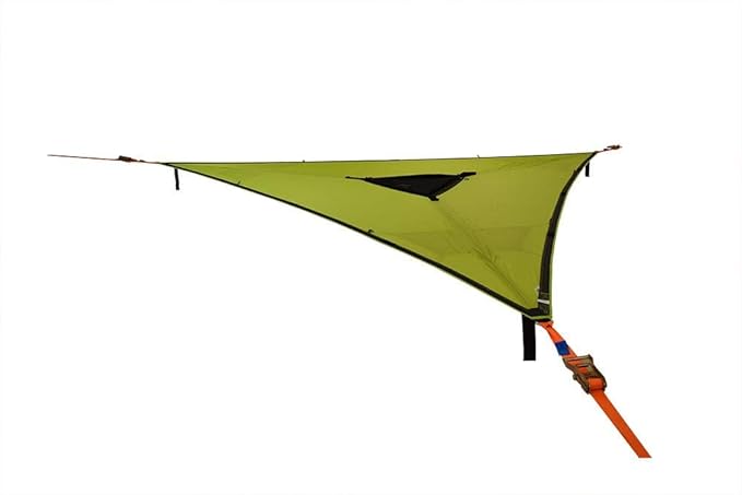 Tentsile Trillium 3-Person Tree Hammock - Patented 3 Point Design Heavy Duty Ratchets and Straps (Green Fabric)