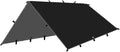 19 Hanging Points Black Coating Tarp Waterproof Coated Outdoor Camping Tent