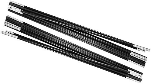 4.9M Tent Poles Replacement for Tarp Multi Sections Foldable Adjustable Fiberglass Tarp Poles for Camping BackpackingLightweight Replacement Tent Poles