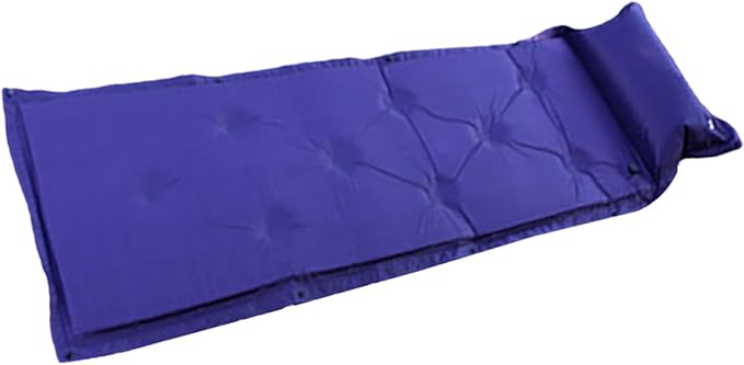 Inflatable Sleeping Pad for Camping Lightweight Wear Resistant Mat with Built Pillow Portable Sleep Supply for Travel Backpacking Hiking and Outdoor Activities