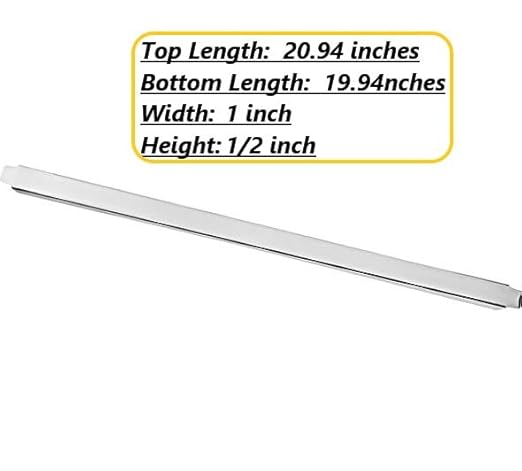 (Set of 6) 20 Stainless Steel Steam Table Adapter Bars – Hotel Pan Divider for Full &amp Fractional Size Pans (6 Top Lenth 21-inch Bottom Lenth 20-inch)