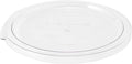 Restaurantware-LID ONLY: Met Lux Food Storage Container Lid 1 Round Marinating Container Lid - Containers Sold Separately With Date Indicator Clear Plastic Lid Dishwashable Freezable