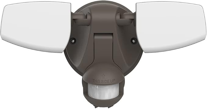 HALO Outdoor LED Flood &amp Security Light - Motion Activated Dusk to Dawn 2372 Lumens Bronze (ESF2A4MB)
