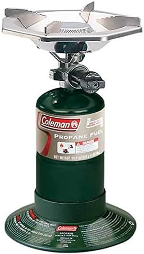 Coleman BottleTop Propane Stove with Adjustable Burner Portable Camping/Backpacking Cooker with 7650 BTUs of Power for Camping Tailgating Grilling &amp More