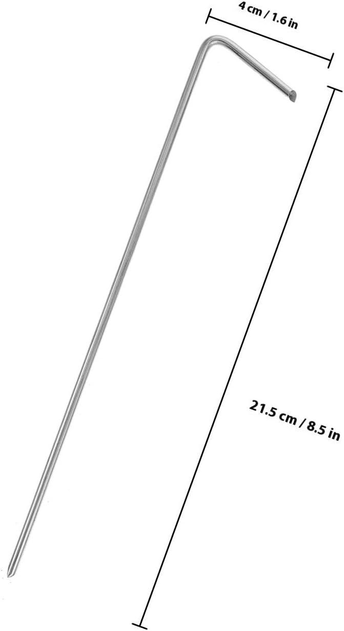 Luxshiny 30pcs Outdoor Tent Stakes 21.5cm Wear-Resistant Sand Stakes Camping Ground Nails for Travel and Garden Use