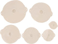 Leak Proof Sealing Heat Resistant Food Grade Silicone Suction Lid for Storage Beige