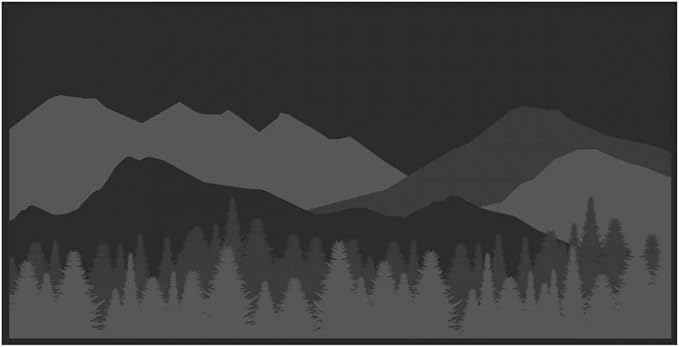 Kuma Outdoor Gear Mountain Wilderness Mat 18''x9'' Black/Grey