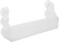 Ciieeo Suction Rack Transparent Acrylic Drink Rack for Refrigerator 13.14X5.70X2.95 Inch Suction Cup Mounted Beverage Storage Shelf Organizer for Fridge Door and Shower Wall