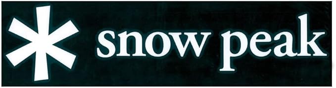 Snow Peak NV-007 Snow Peak Logo Sticker Asterisk M White One