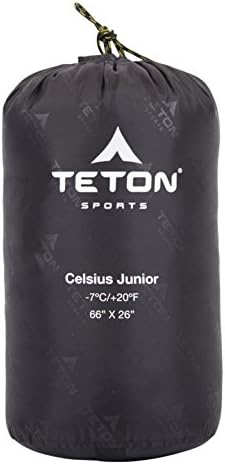 Teton Junior 20 Degree and 0 Degree Sleeping Bags. Finally Sleeping Bag for Boys Girls All Kids Warm and Comfortable for All Camping Weather and Built to Last