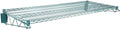 PRO&ampFamily 24 inches x 60 inches Green Epoxy Wire Wall Mount Shelf. Suitable for use in Restaurant Business Warehouse.