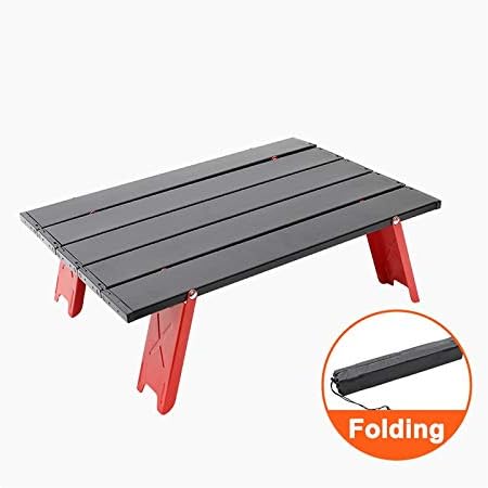 Portable Folding Picnic Table Aluminum Alloy Mini Hiking Travel Tea Table for Wild Camping Fishing Picnics