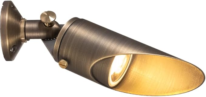 VOLT 12V Cast Brass Outdoor Downlight (Bronze) with 5W 2700K Warm White MR16 LED Bulb &amp Surface Mount for Low Voltage Landscape Lighting &amp Moonlighting of Yard Lawn Patio or Driveway