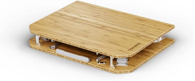 Dometic GO Compact Camp Table - Bamboo Table with Adjustable Height - Foldable and Portable | Carrying Case Sold Separately