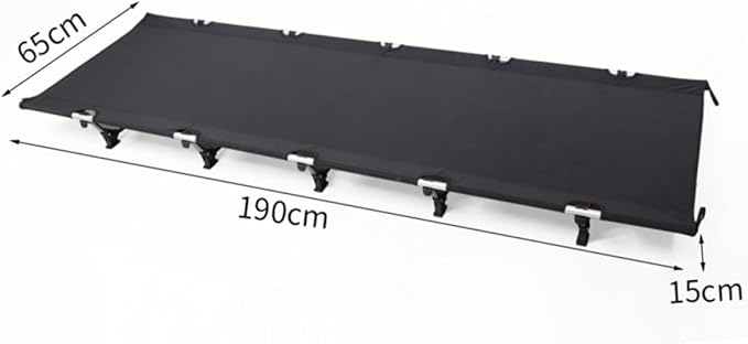 VANZACK Portable Folding Camping Cot with Stable Frame Heavy Duty Design for Outdoor Use Easy to Setup Guest Bed for Adults and Teens for Beach Hiking and Travel