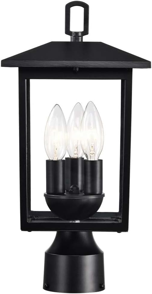 Nuvo 60/5932 Jamesport 3-Light Outdoor Post Lantern Matte Black