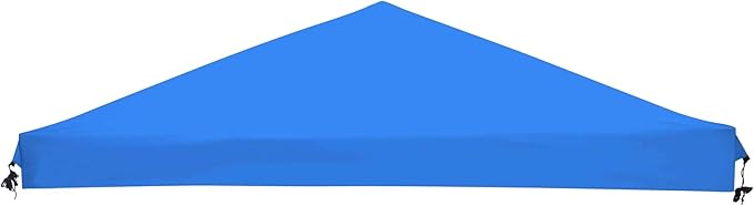 10' x 10' Instant Slant Leg Pop up Canopy Replacement Top Blue Polyester 50+ UV Protection 96 L x 96 W