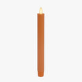 Luminara Marmalade Taper 1 x 9.5 Battery Operated Flameless Candle Flickering White LED Light Flame Timer Switch Remote Ready Decor for Halloween Fall Indoor Candlestick Decoration Real Wax