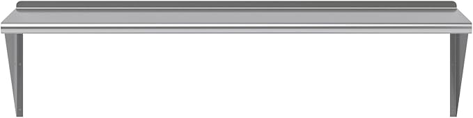 AmGood 24 X 60 Stainless Steel Wall Shelf | Metal Shelving | Garage Laundry Storage Utility Room | Restaurant Commercial Kitchen | NSF