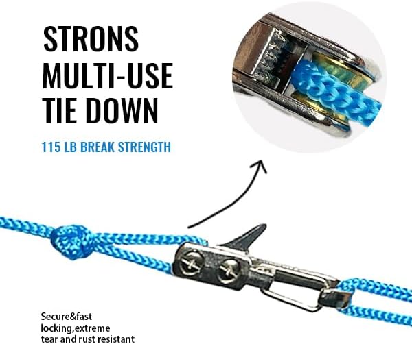Rope Tightening Tool &amp Tensioner: Retractable Rope with Alloy Buckle for Outdoor Enthusiasts - Perfect for Camping Tent Building Tarp Tie Downs Hammock Installation &amp Outdoor Gear Securing (