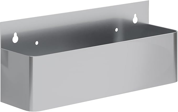 AmGood 15 in. Single Tier Stainless Steel Speed Rail Rack for Commercial Bars NSF