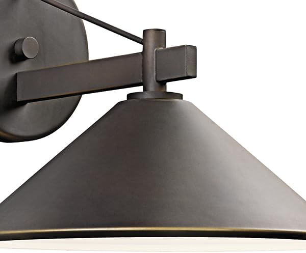 Kichler Ripley 12 Outdoor Wall Light in Olde Bronze® 1-Light Exterior Wall Sconce (12 W x 10 H) 49061OZ
