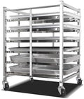 Quick Rack for Baking PansHeavy-Duty Stainless Steel Bakery Bread Pan Rack Commercial Cooling Cart &amp Food Tray Trolley Ideal for Baking Pizza Dough and Art Paint Drying
