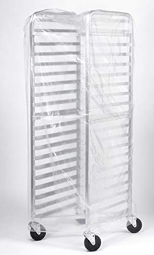 Heavy Duty 0.75MIL Single Disposable Rack Covers for Single Bun Pan Racks. 100 Bags Per Roll Heavy Duty Bun Rack &amp Food Cover 31” X 22” X 77” X 0.75mil for Industrial &amp Commercial Use