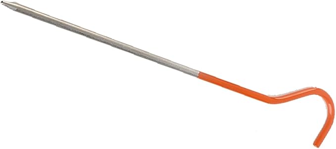 Tent Pegs Alloy High Strength Camping Hiking Tent Stakes Anchors for Outdoor Enthusiasts 130mm 150mm Orange Coating 10 Pack