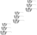GANAZONO 9pcs Stainless Steel Mixing Bowls Collapsible Camping Bowl Portable Handle Dishwasher Safe