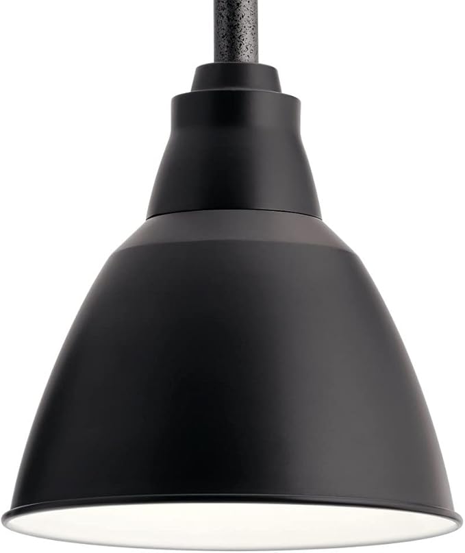 Kichler 49836BK Restoration One Light Outdoor Wall Mount from Pellinord Collection in Black Finish