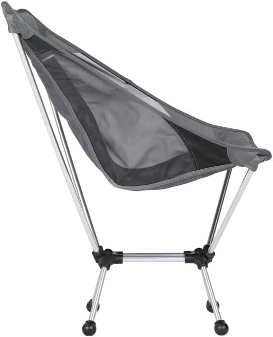 Timber Ridge Lightweight Highback Compact Folding Chair - Portable Comfort for Day Hikes Beach Trips &amp Camping 300 lbs Support