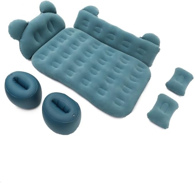 Car Air Mattress for Honda Civic Accord CR-V 2000-2025 Travel Bed Camping Bed Cushion Inflatable Vehicle Air Cot Portable Sleeping Pad Inflatable MattressDark Green
