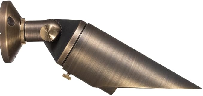 VOLT 12V Cast Brass Outdoor Downlight (Bronze) with 5W 2700K Warm White MR16 LED Bulb &amp Surface Mount for Low Voltage Landscape Lighting &amp Moonlighting of Yard Lawn Patio or Driveway
