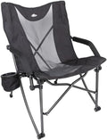 Cascade Mountain Tech Heavy Duty Folding Camp Chair Black