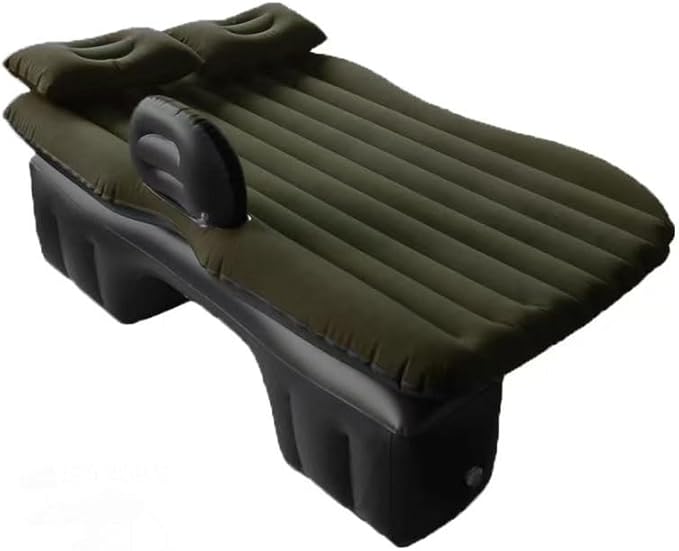 Car Air Mattress for Ram 3500 5th Gen Inflatable Back Seat Sleeping Pad with Pump &amp 2 Pillows Folding Portable Camping Bed for Travel&amp Road TripsBlack
