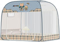 Folding Camping Cot for Adults Heavy Duty Outdoor Bed with Carry Bag Layer Travel Camp Cots Portable Cot Extra WideFoldable Mosquito Net Bed Canopy Warm Breathable Pop Up Two Door Tent Cano
